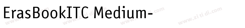ErasBookITC Medium字体转换